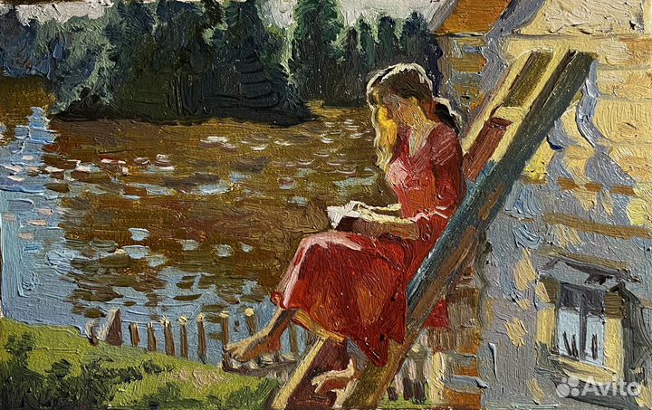 Картина маслом пейзаж этюд