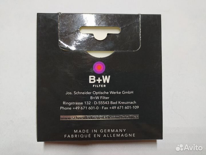 Сетофильтр циркулярный поляризационный B+W, 62мм
