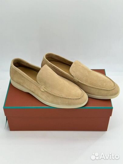 Мужские Лоферы Loro Piana натуральная замша