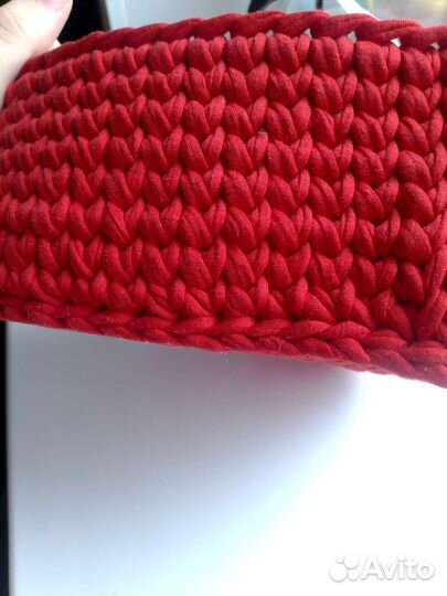 Корзина вязаная