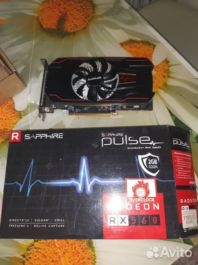 Видеокарта rx560 2gb sapphire