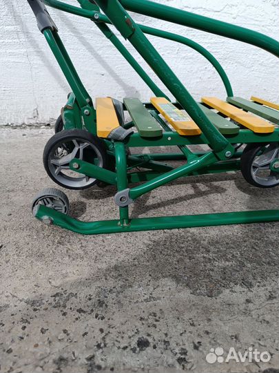 Детские санки коляска с колесами