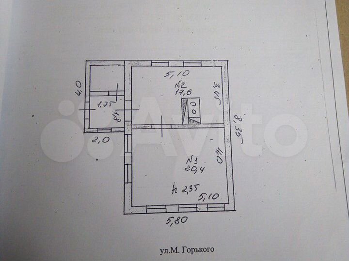 Дом 38 м² на участке 23 сот.