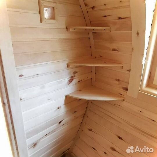 Перевозная баня бочка 6 м