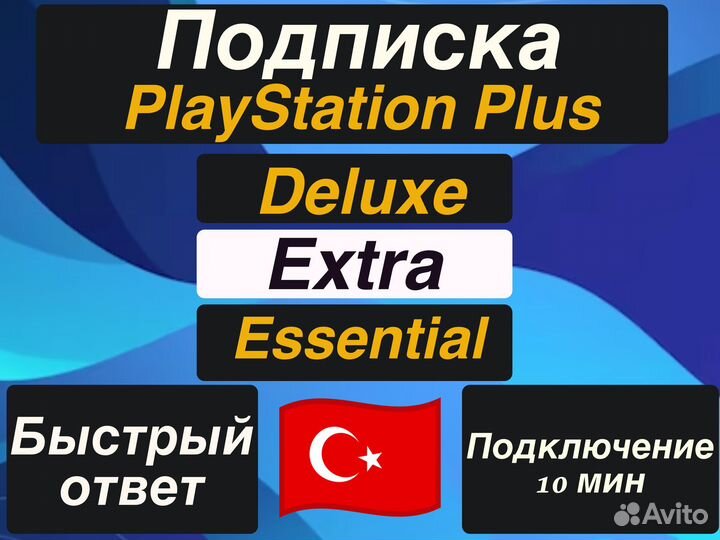 Подписка Ps Plus 1/3/12 мес / Ea Play