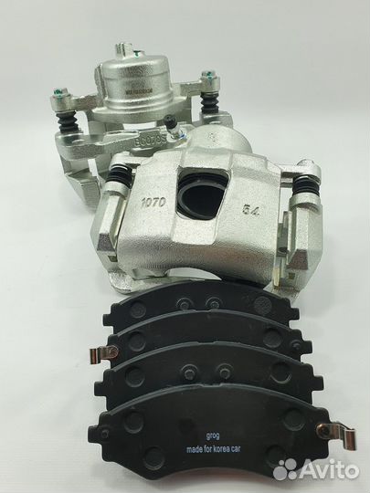 Суппорта передние Лачетти комплект с колодками