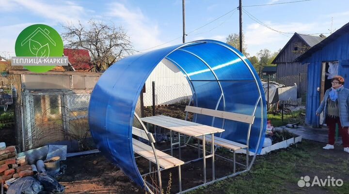 Беседка из поликарбоната. Бесплатная доставка