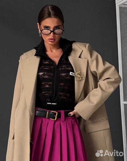 Лонгслив гипюр с капюшоном женский