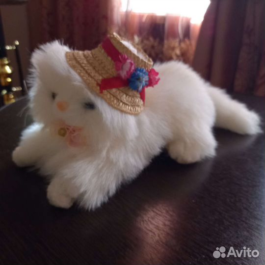 Мягкая игрушка.Котенок в шляпе