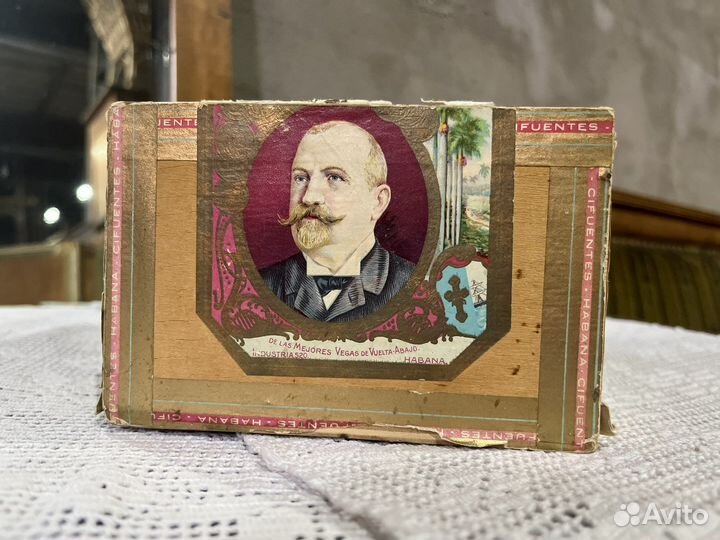 Коробка из-под сигар старинная