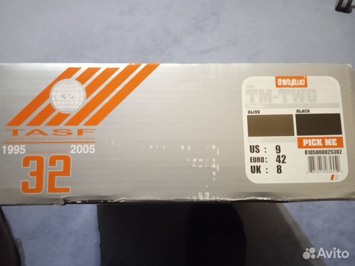 Ботинки для сноуборда thirtytwo 42 размер