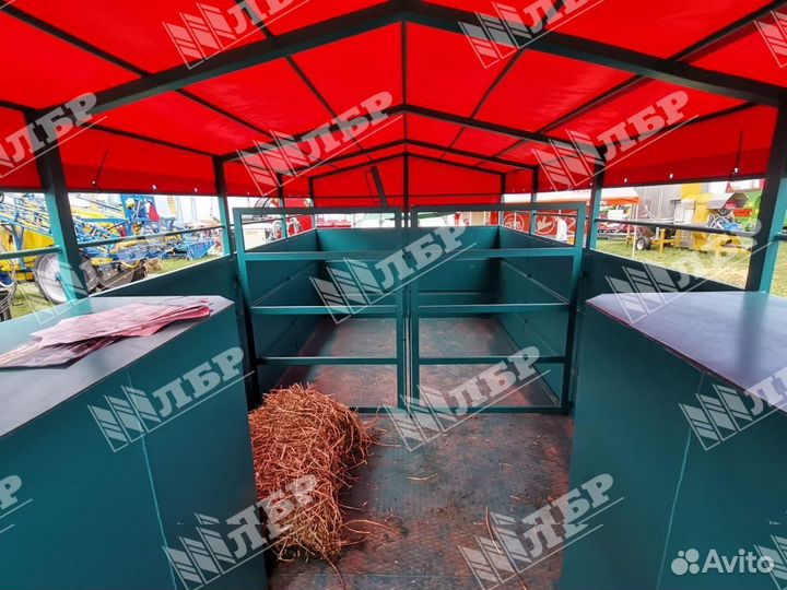 Полуприцеп для перевозки скота СпецАвтоТехника САТ ТПС6, 2023