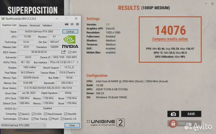 Мощный игровой пк Intel Core i5/RTX 2060