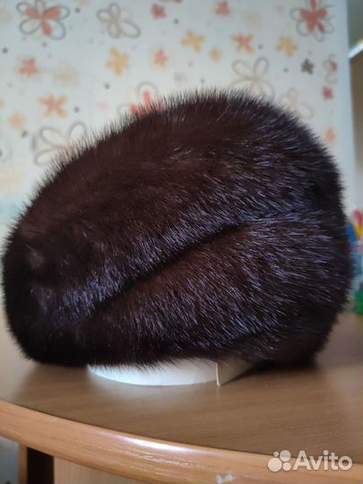 Шапка норковая женская 54