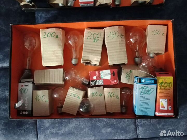 Лампочки накаливания пакетом, 42 шт разные
