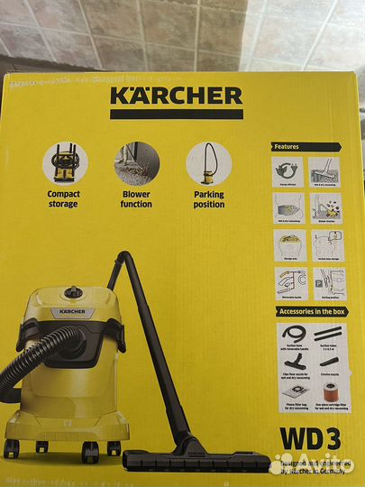 Пылесос karcher wd 3