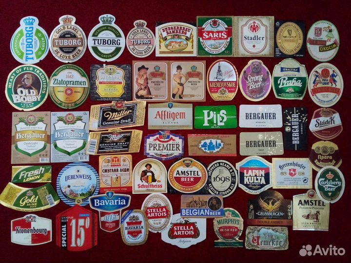 Коллеционная этикетка от бутылок импорт СССР