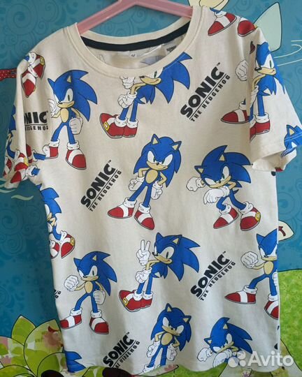 Футболка hm sonic 134-140