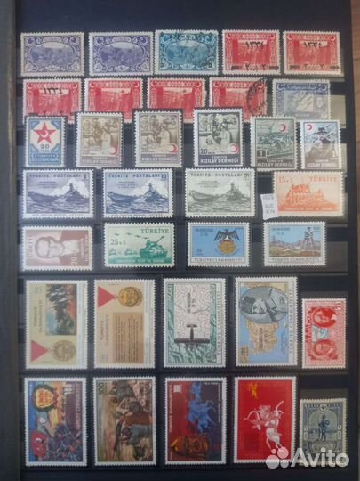 Супер коллекция Почтовых маркок Война War в альбом