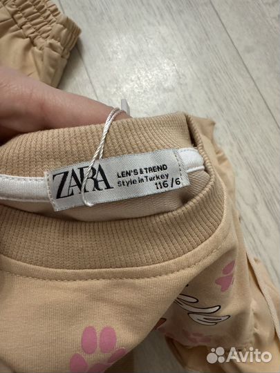 Костюм для девочки 116 zara