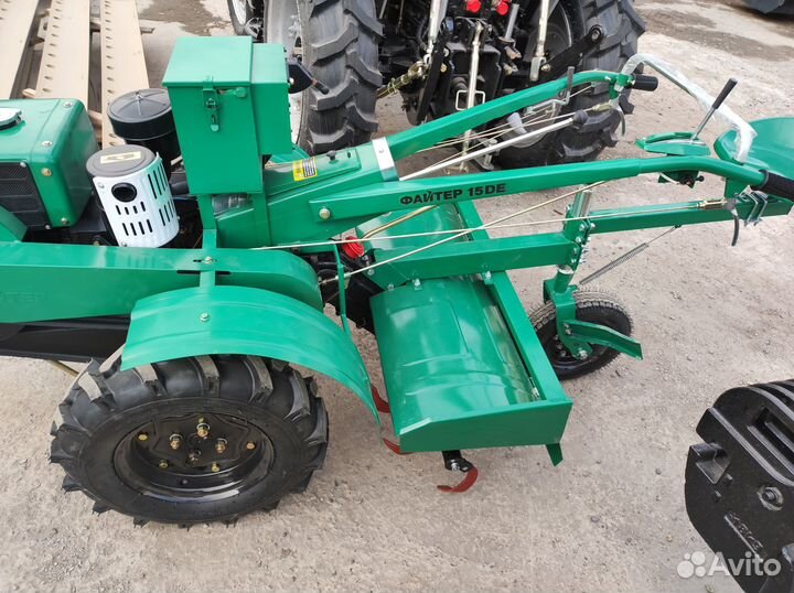 Мотоблок Файтер 15DE + почвофреза и сиденье