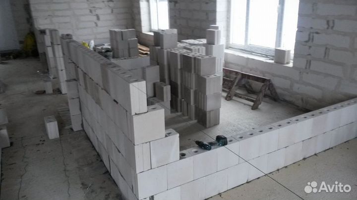 Возведение перегородок/ Возведение стен