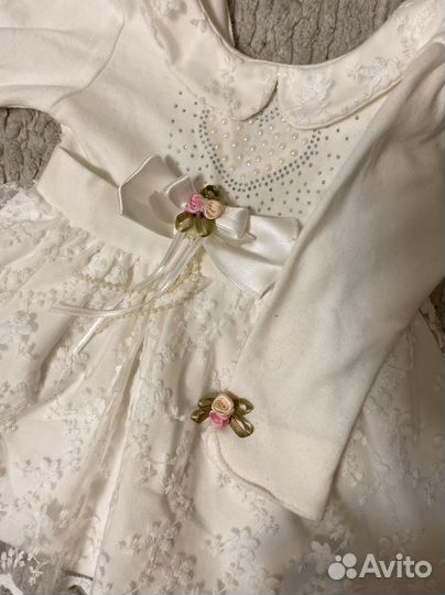 Нарядное платье 74-80