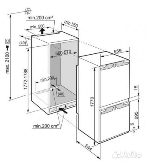 Холодильник Liebherr icbn 3366 Новый