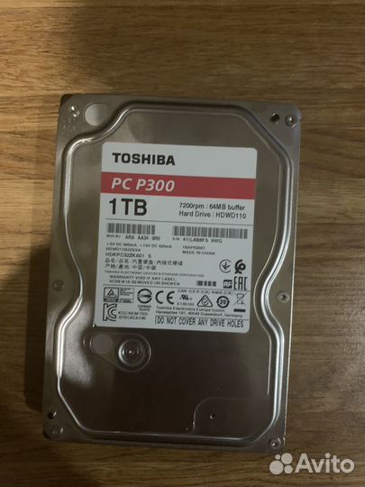 Жесткий диск toshiba 1 тб