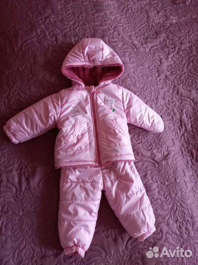 Зимний костюм для девочки 68-74
