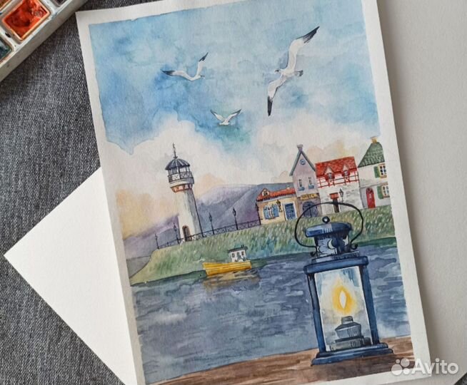 Картина акварель