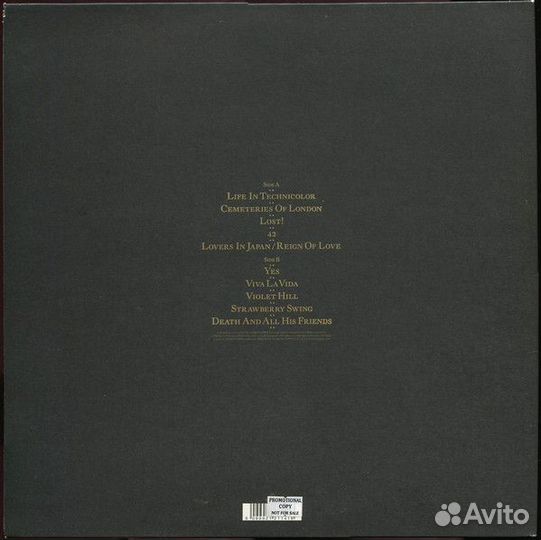 Виниловая пластинка Coldplay viva LA vida OR death