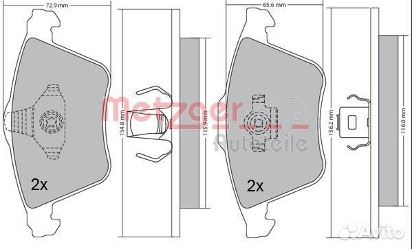 Колодки тормозные передние