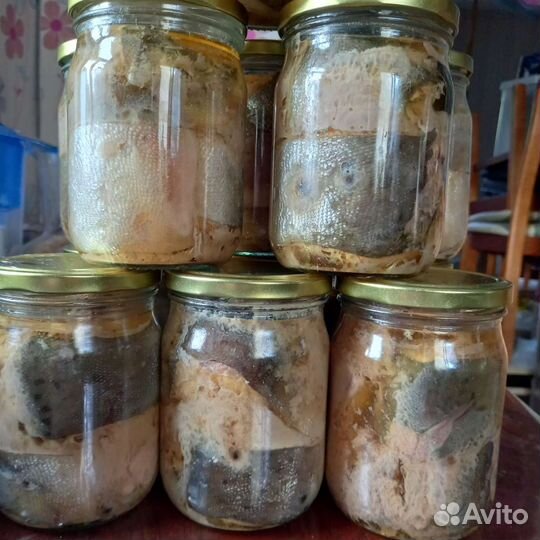 Консерва горбуша в собств соку