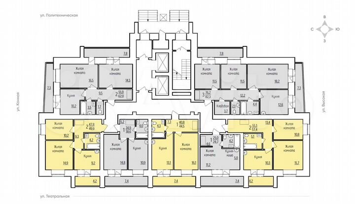 Квартира-студия, 28,7 м², 3/14 эт.