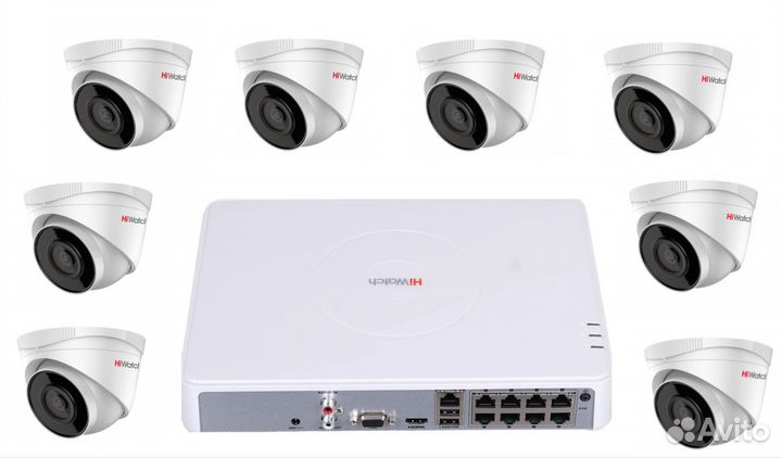 Комплект Видеонаблюдение Hiwatch Hikvision + 8 кам