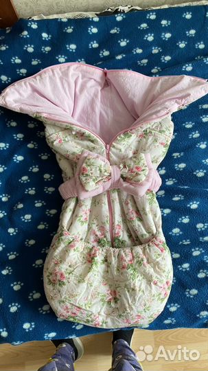 Конверт на выписку для девочки весна осень