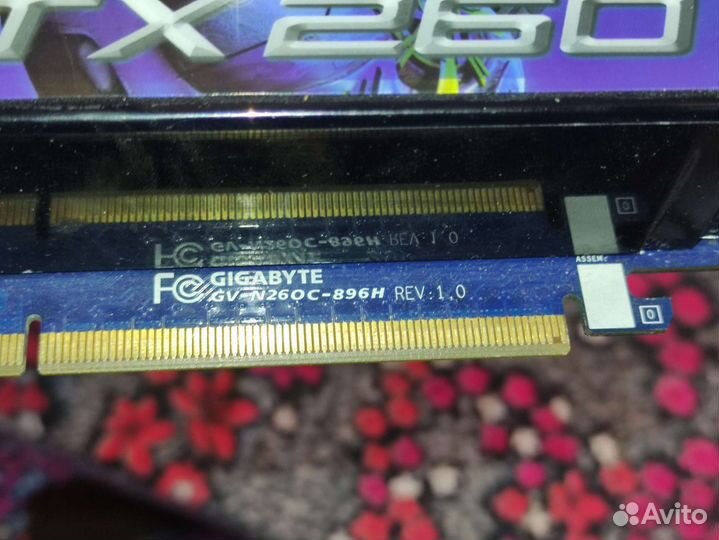 Видеокарта Gigabyte gtx260