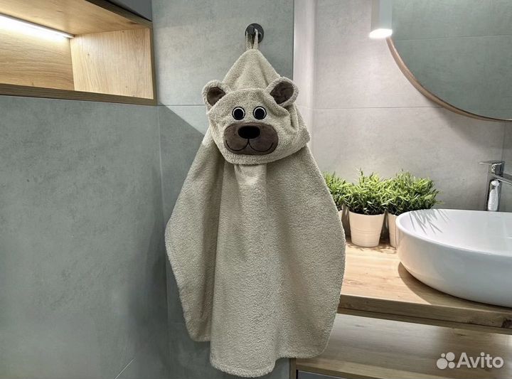 Полотенце пончо детское махровое