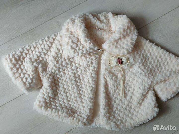 Праздничная меховая накидка (рост 92 см)