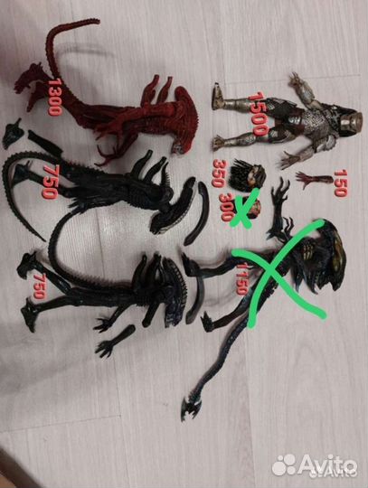 Фигурки хищник, чужой. Predator alien