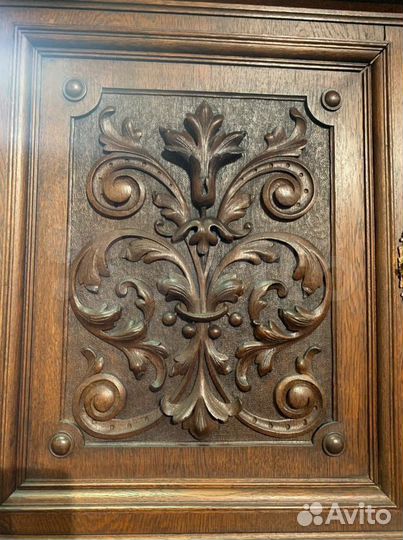 Старинный буфет массив дуба конец 19 века Германия