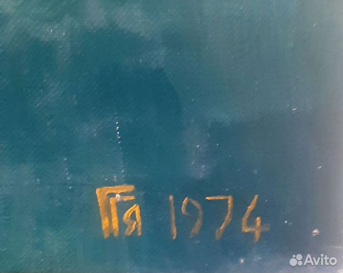 Картина маслом на холсте старинная