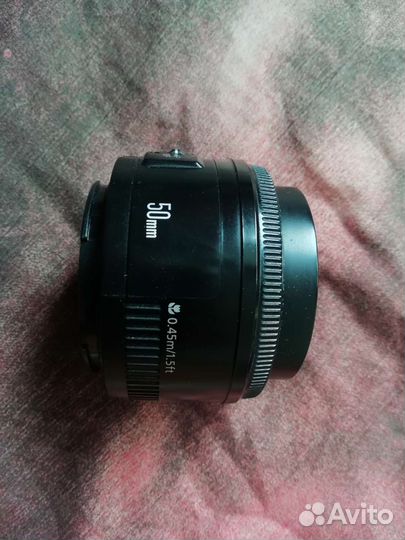 Объектив canon lens ef 50mm 1:1.8