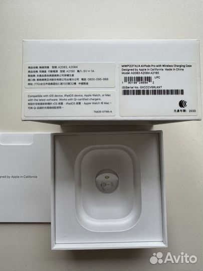 Коробка Apple AirPods Pro (1st generation)