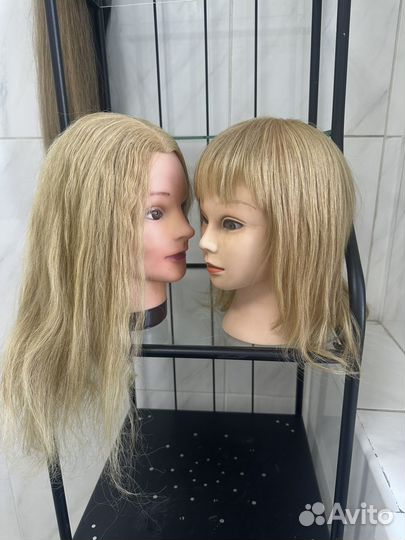 Голова парикмахерская, из натуральных волос