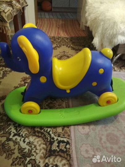 Слон, качалка каталка