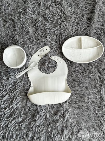 Силиконовая посуда для детей. Набор для детей