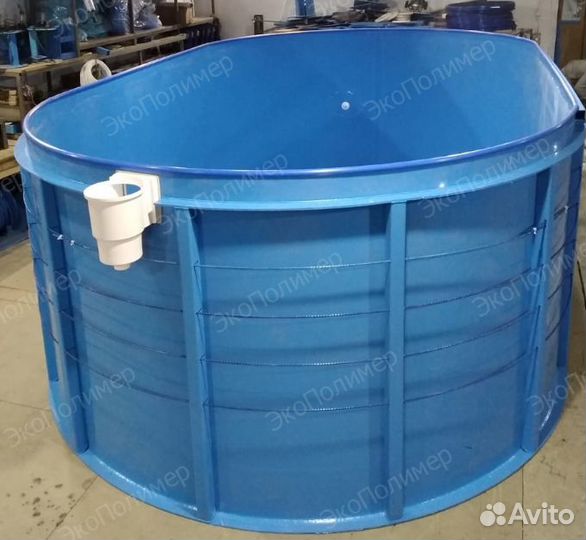 Пластиковый бассейн 6х2,5х1,5
