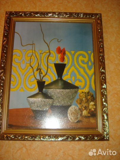 Картина репродукция, покрыта 